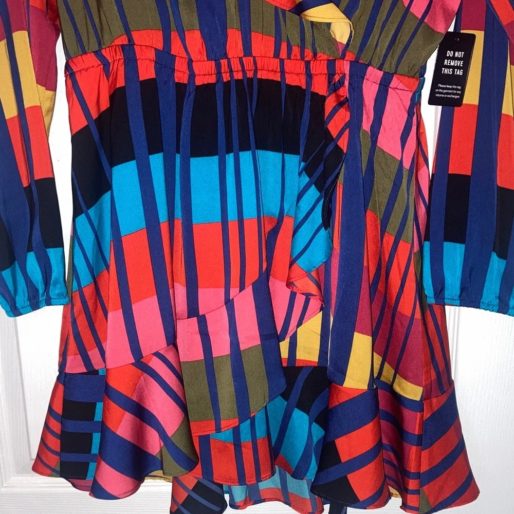 Express Multicolor Striped Dress NWT - Picture 4 of 8